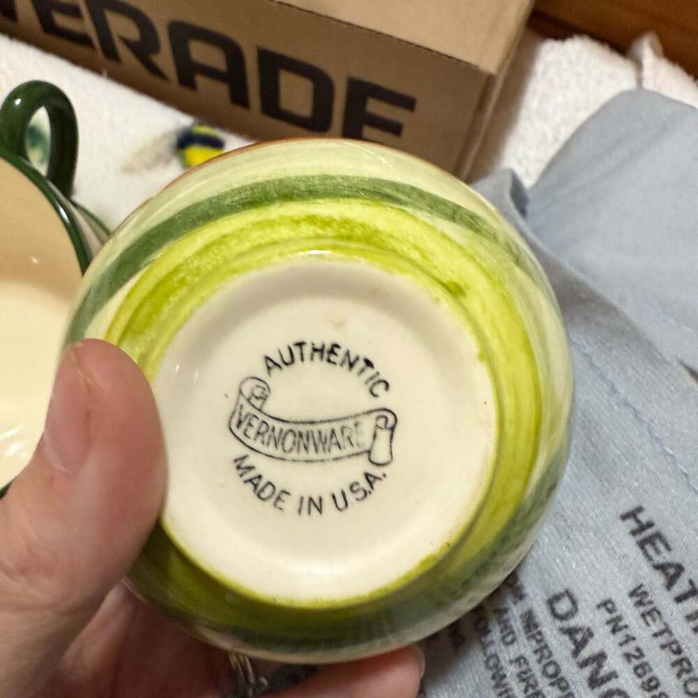 Vermonware cups and saucers